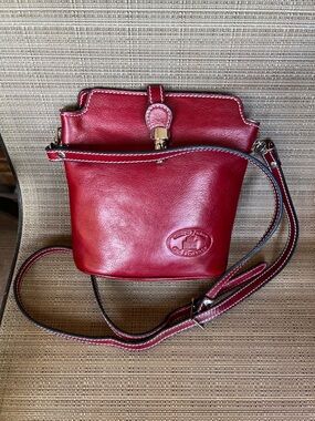 Dooney & Bourke Cherry Red Leather Crossbody